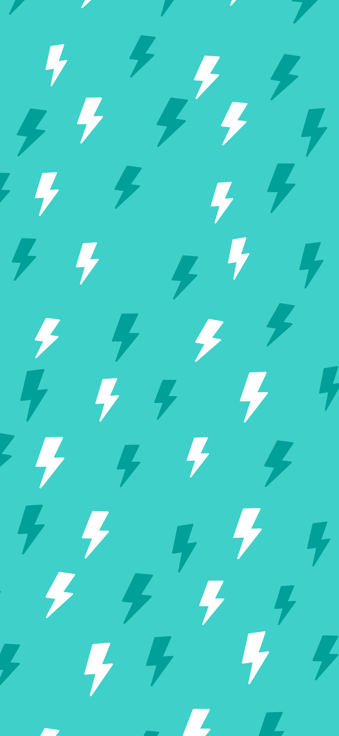 Turquoise Lightning Bolt Pattern wallpaper for iPhone and Android