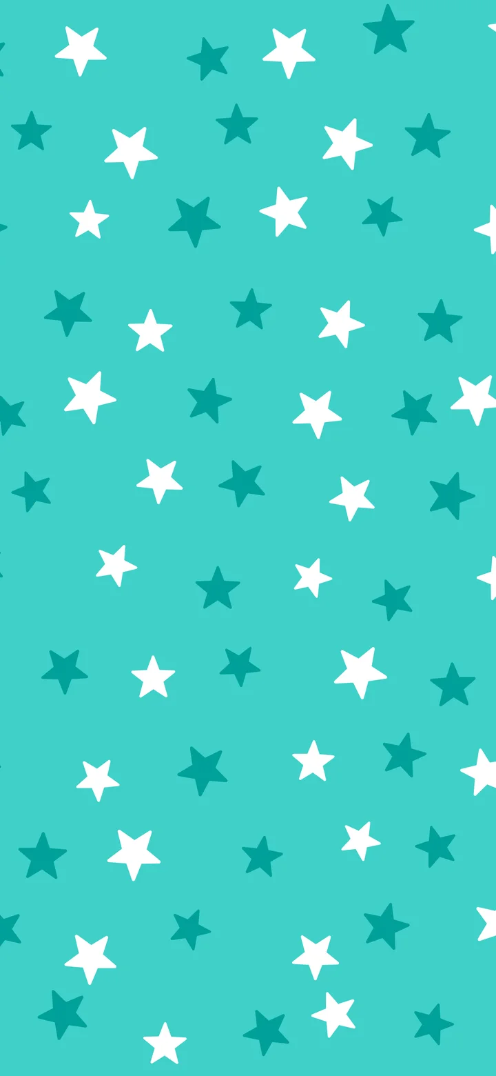 Turquoise Star Pattern wallpaper for iPhone and Android