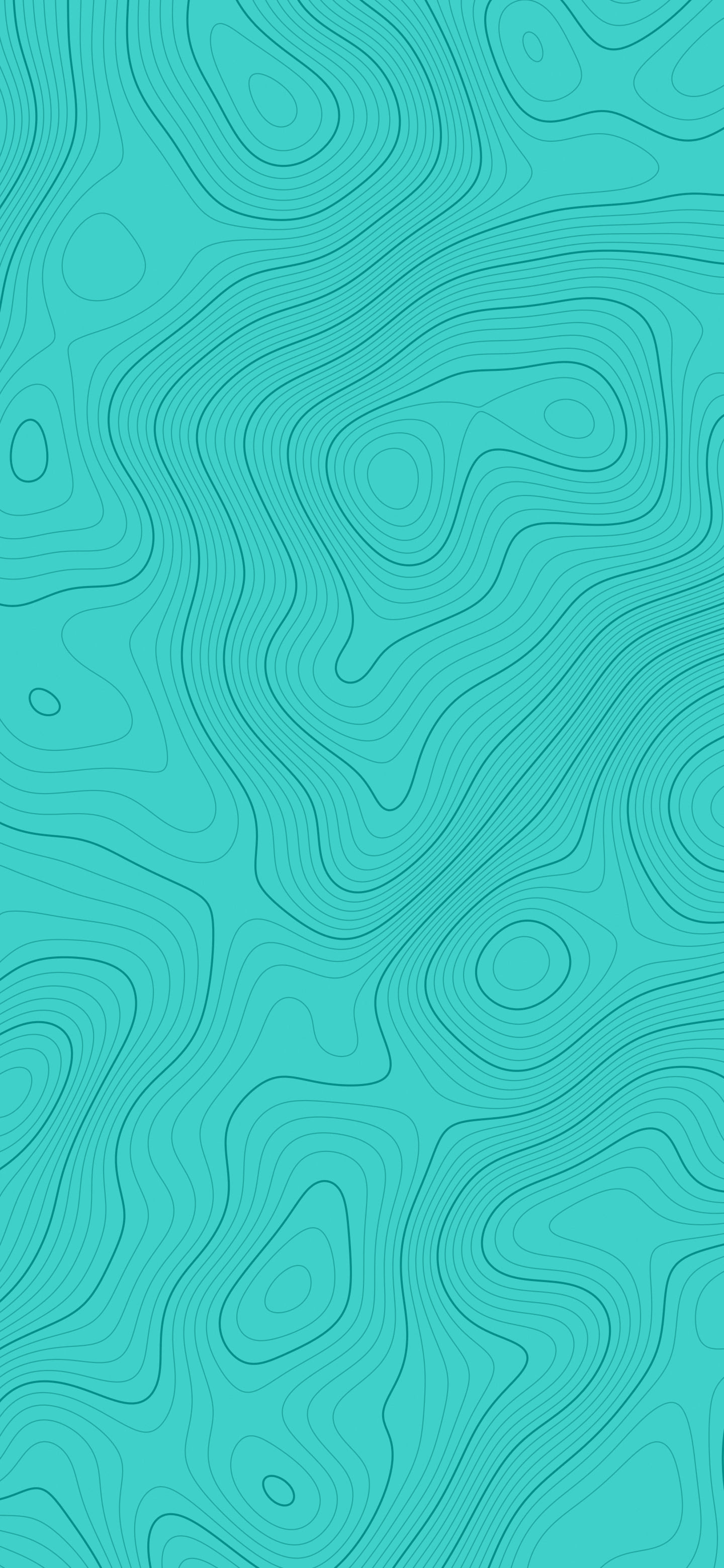 Turquoise Topographic Line wallpaper for iPhone and Android