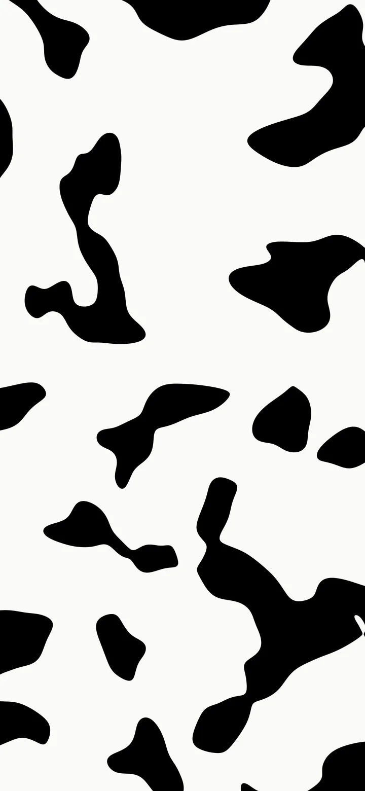White and Black Cow Print wallpaper for iPhone and Android