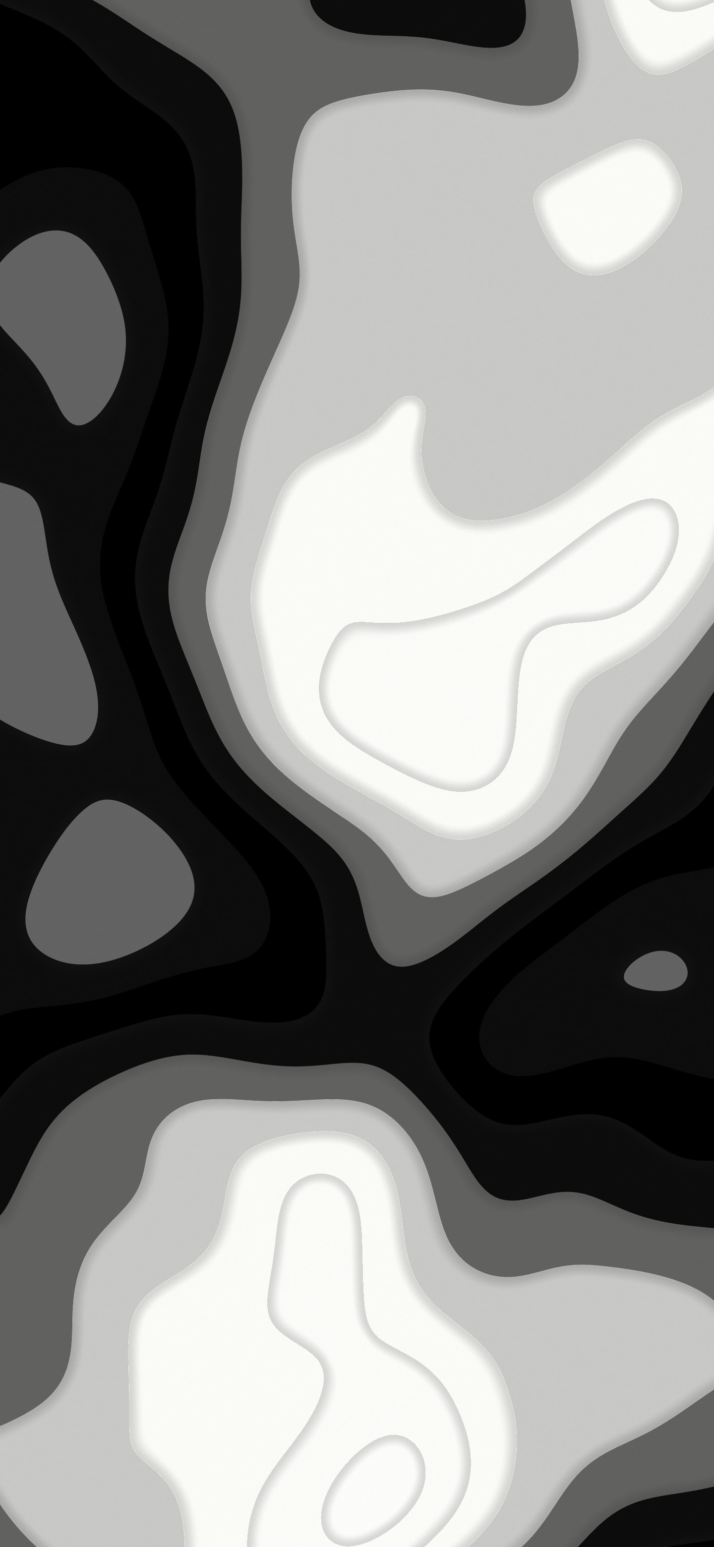 White and Black Layered Topographic wallpaper for iPhone and Android