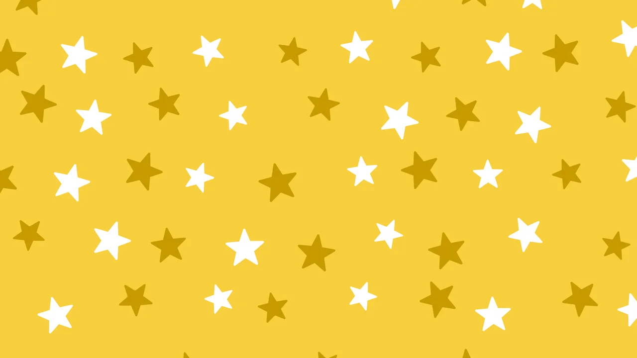 Yellow Star Pattern desktop wallpaper in 4K