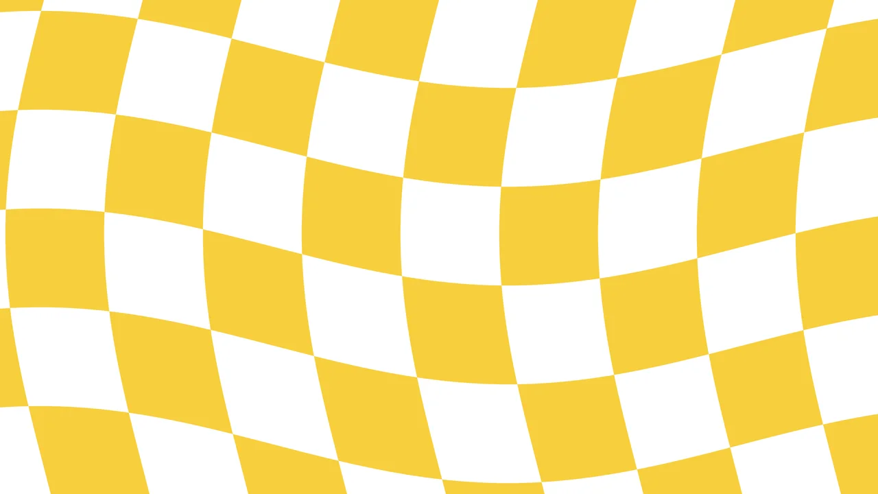 Yellow Wavy Checkered desktop wallpaper in 4K